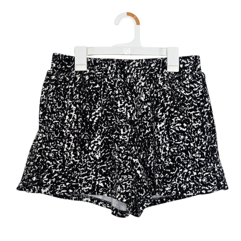 Industry Black & White Composition Notebook 100% Cotton Shorts w/ Pockets Small